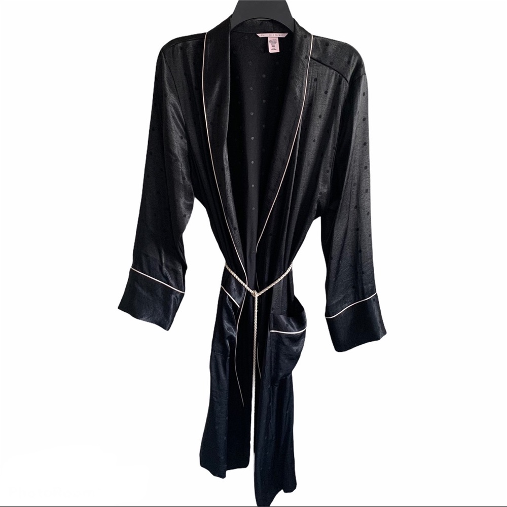 VS Tassel Tie Satin Robe - Picture 2 of 5